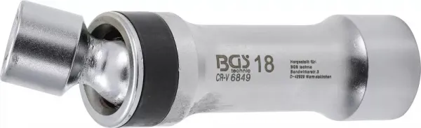 BGS Technics Kĺbová hlavica na zapaľovacie sviečky 18 mm – 3/8", dvanásťhran