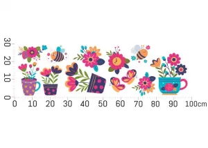 Obojstrannénálepkynaokno–kvetyavčielkyŠírka:30cm|Dĺžka:50cm