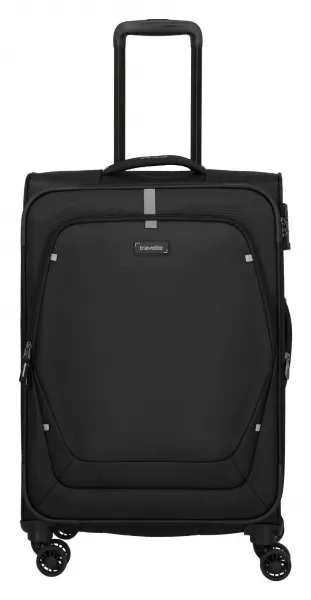 Stredný textilný kufor Travelite Umbria M Black