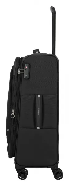 Stredný textilný kufor Travelite Umbria M Black