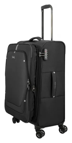 Stredný textilný kufor Travelite Umbria M Black