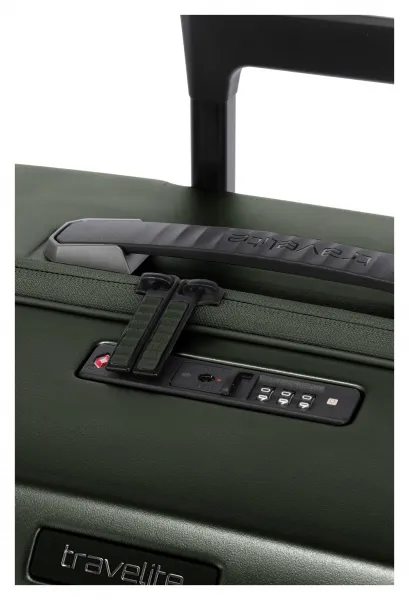 Veľký škrupinový kufor Travelite Millennium L Pine Green