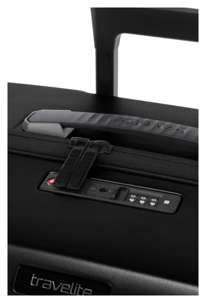 Stredný škrupinový kufor Travelite Millennium M Black