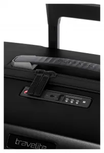 Stredný škrupinový kufor Travelite Millennium M Black