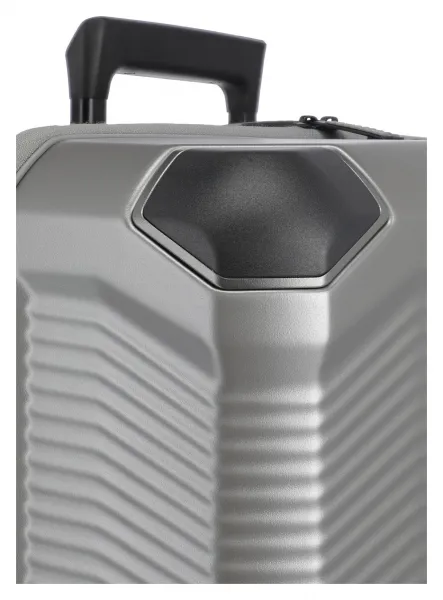 Malý škrupinový kufor Travelite Millennium S Silver