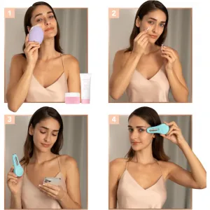 FOREO BEAR™ 2 eyes & lips mikroprúdový tonizačný prístroj na očné okolie a pery Arctic Blue 1 ks