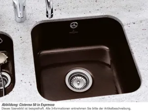 VILLEROY & BOCH VILLEROY & BOCH - Keramický drez Cisterna 50 White alpin podstavný 445 x 445 bez excentra 670301R1