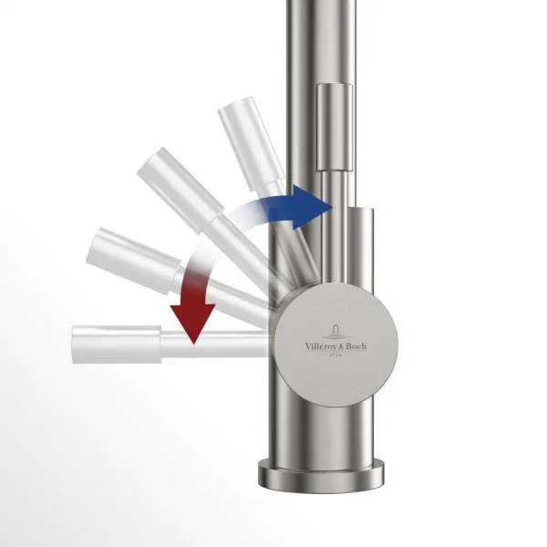 VILLEROY & BOCH VILLEROY & BOCH - Drezová batéria Steel Shower Antracit 96970105