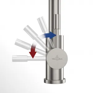 VILLEROY & BOCH VILLEROY & BOCH - Drezová batéria Steel Shower Antracit 96970105