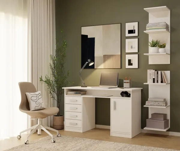 TP Living Regál FRAME 180 cm biely