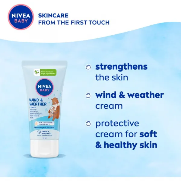 NIVEA BABY Wind & Weather ochranný krém proti chladu a vetru 50 ml