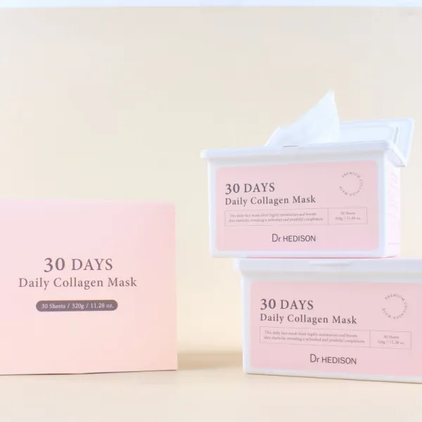 Dr. HEDISON 30 Days Daily Collagen Mask plátenná maska s kolagénom 30 ks