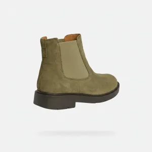 Khaki Women's Ankle Boots Geox Spherica EC1 - Ladies