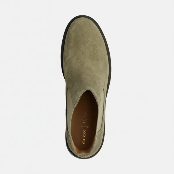 Khaki Women's Ankle Boots Geox Spherica EC1 - Ladies