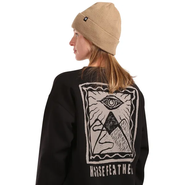 HORSEFEATHERS Mikina Chandra - black BLACK velikost S