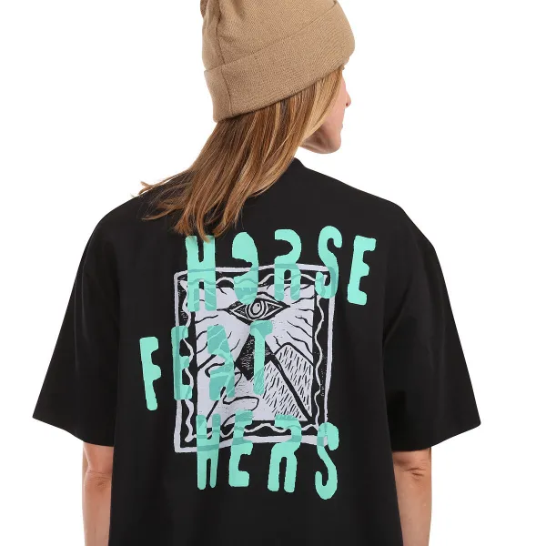 HORSEFEATHERS Top Dante - black BLACK velikost M