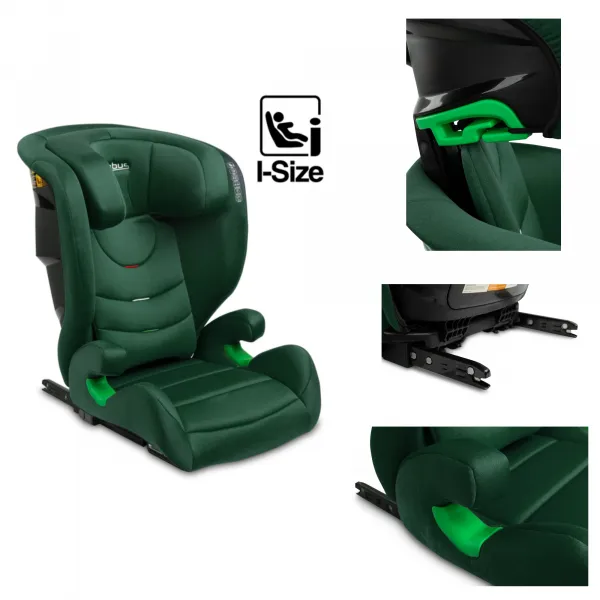 Autosedačka Nimbus I-Size pre deti 100 - 150cm (4-12 rokov), tm. zelená