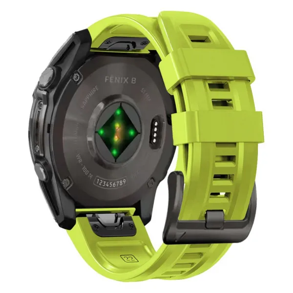 Tech-Protect Silicone remienok na Garmin Fenix 5 / 6 / 6 Pro / 7 / 8 47mm / E / 8 47mm, lime