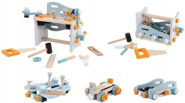 DrevenádielňapredetistolíknanáradieECOTOYS