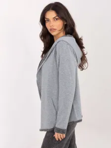 Dámska mikina s kapucňou na zips