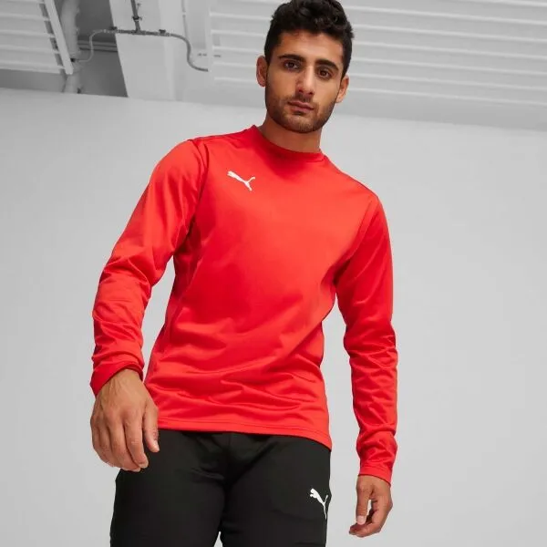 Puma TEAMGOAL TRAINING SWEAT Pánska športová mikina, červená, veľkosť