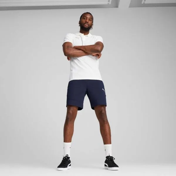 Puma TEAMEVOSTRIPE SHORTS Pánske šortky, tmavo modrá, veľkosť