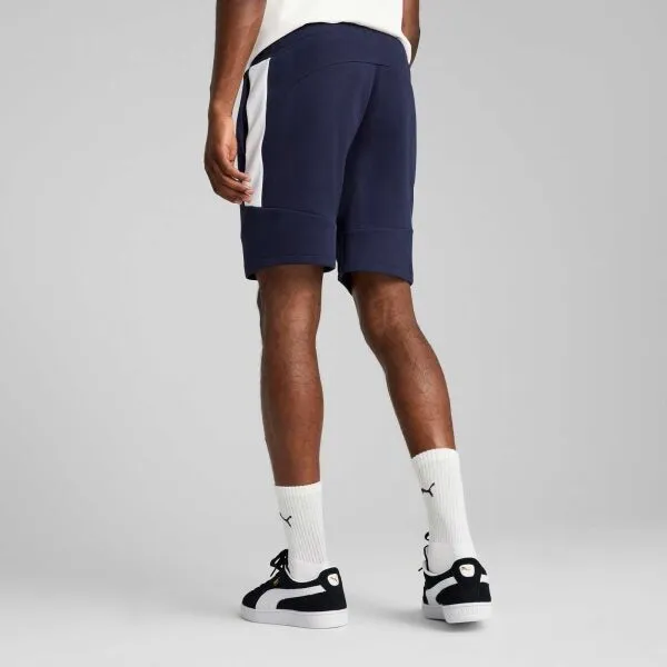 Puma TEAMEVOSTRIPE SHORTS Pánske šortky, tmavo modrá, veľkosť