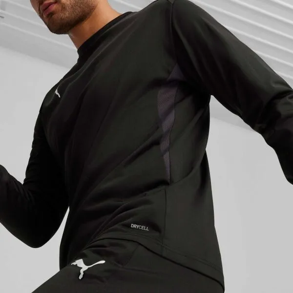 Puma TEAMGOAL TRAINING SWEAT Pánska športová mikina, čierna, veľkosť