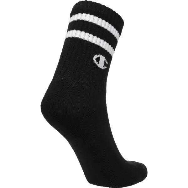 Champion 2PK SHORT CREW Unisexové ponožky, čierna, veľkosť 35-38