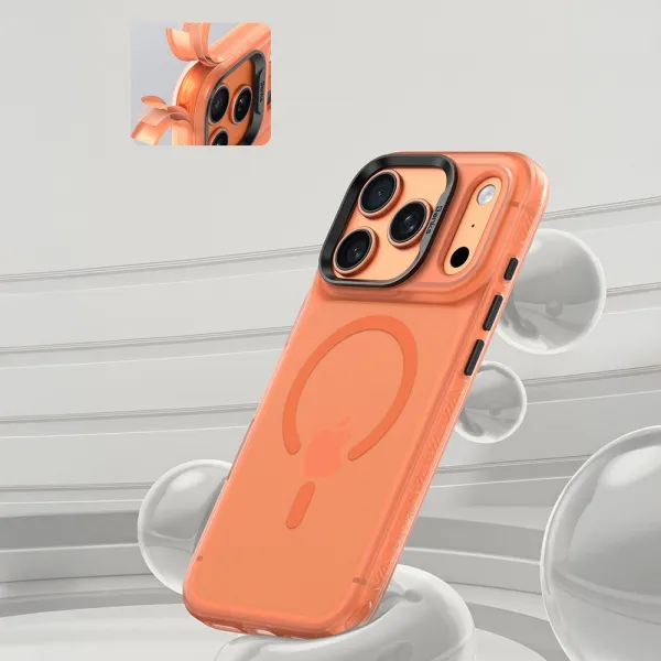 Benks Magnetic Lucid Armor obal, iPhone 17 Pro, oranžový