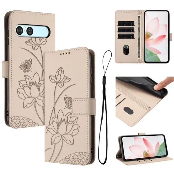 ART LOTUS Peňaženkové puzdro pre Sony Xperia 10 VII béžové