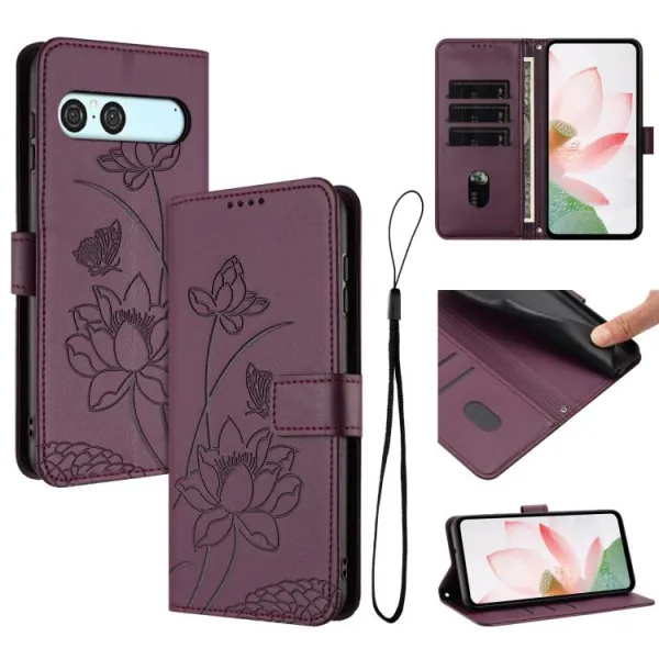ART LOTUS Peňaženkové puzdro pre Sony Xperia 10 VII bordové