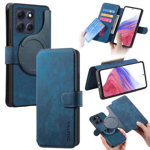CASENEO Peňaženkové puzdro pre Motorola Moto G86 Power 5G modré