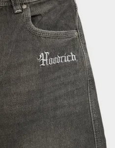 Hoodrich Nohavice  Wide Leg Jeans Onyx