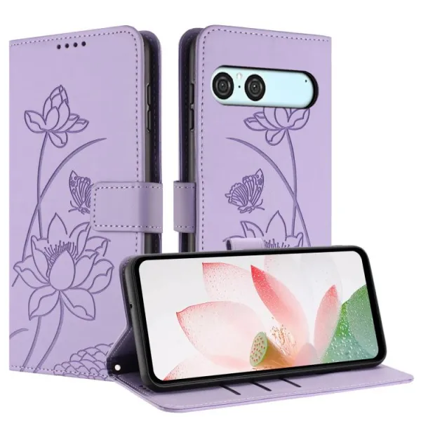 ART LOTUS Peňaženkové puzdro pre Sony Xperia 10 VII fialové
