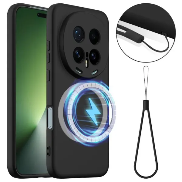 RUBBER MAGSAFE Silikónový kryt pre Honor Magic8 Pro BLACK