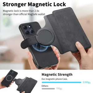 CASENEO Peňaženkové puzdro pre Motorola Moto G86 Power 5G čierne