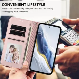 ART CAT Peňaženkový obal s remienkom pre Motorola Moto G86 Power 5G ružový