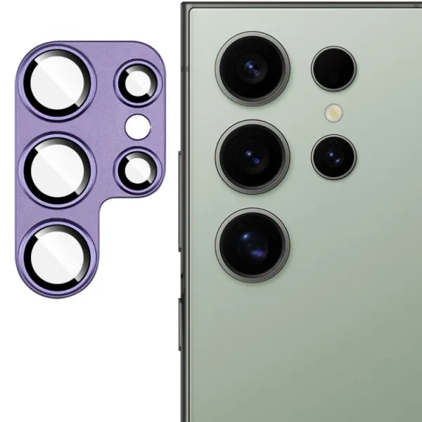 IMAK METAL PREMIUM COVER Ochrana fotoaparátu Samsung Galaxy S24 Ultra 5G PURPLE