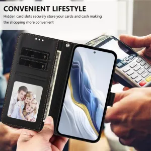 ART CAT Peňaženkový obal s remienkom pre Motorola Moto G86 Power 5G čierny