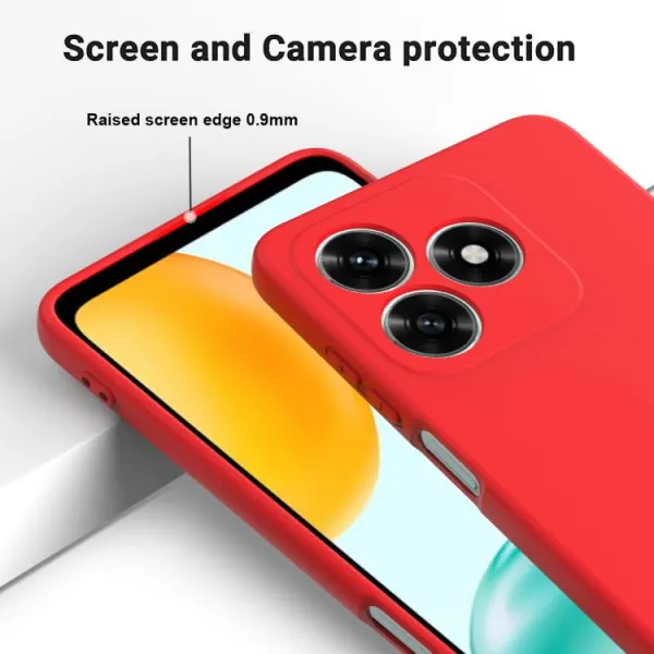 RUBBER Ochranný obal pre Honor X5c Plus červený