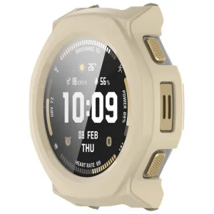 PC FULL COVER Plastový kryt so sklom pre Amazfit T-Rex 3 Pro 44mm béžový