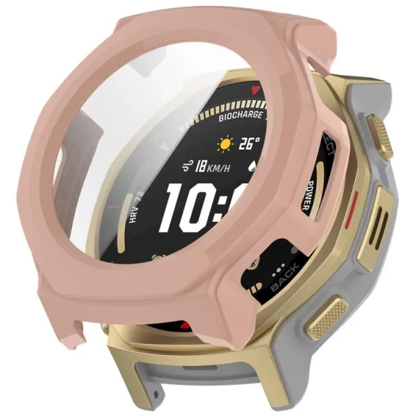 PC FULL COVER Plastový kryt so sklom pre Amazfit T-Rex 3 Pro 44mm ružový