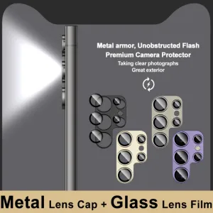 IMAK METAL PREMIUM COVER Ochrana fotoaparátu Samsung Galaxy S24 Ultra 5G BLACK