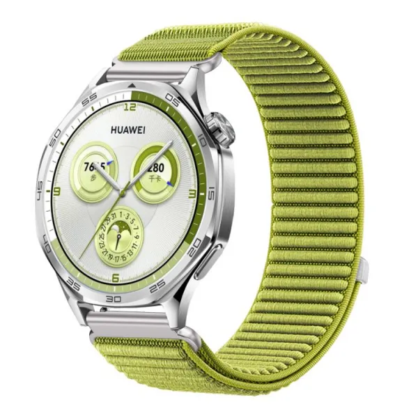NYLON Univerzálny remienok pre smart hodinky - šírka 18mm svetlozelený