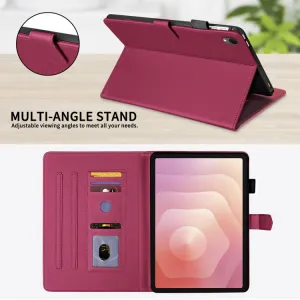 LATTICE Zaklápacie puzdro pre Samsung Galaxy Tab S11 červené