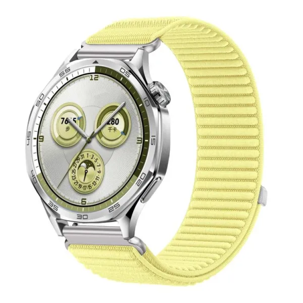 NYLON Univerzálny remienok pre smart hodinky - šírka 18mm žltý
