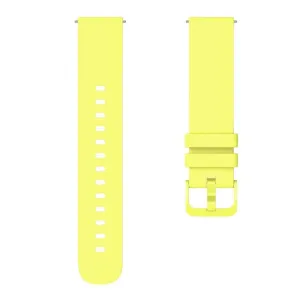 SILICONE Univerzálny remienok pre smart hodinky - šírka 18mm žltý