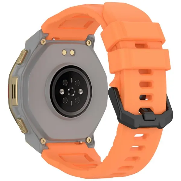 SILICONE Vymeniteľný remienok pre Amazfit T-Rex 3 Pro 44mm oranžový