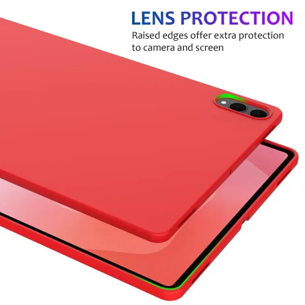 RUBBER Ochranný kryt pre Samsung Galaxy Tab S11 Ultra červený